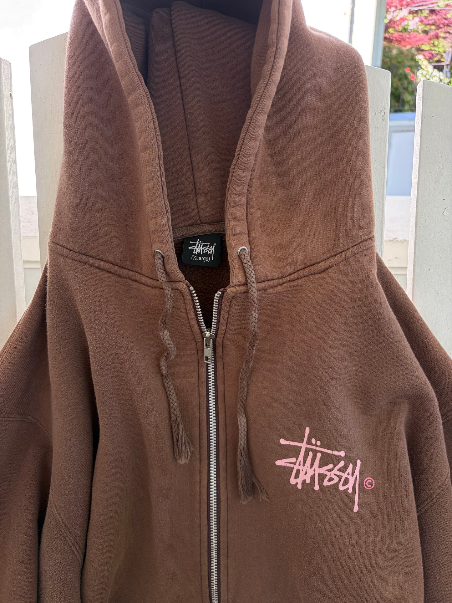 Pink logo zip up