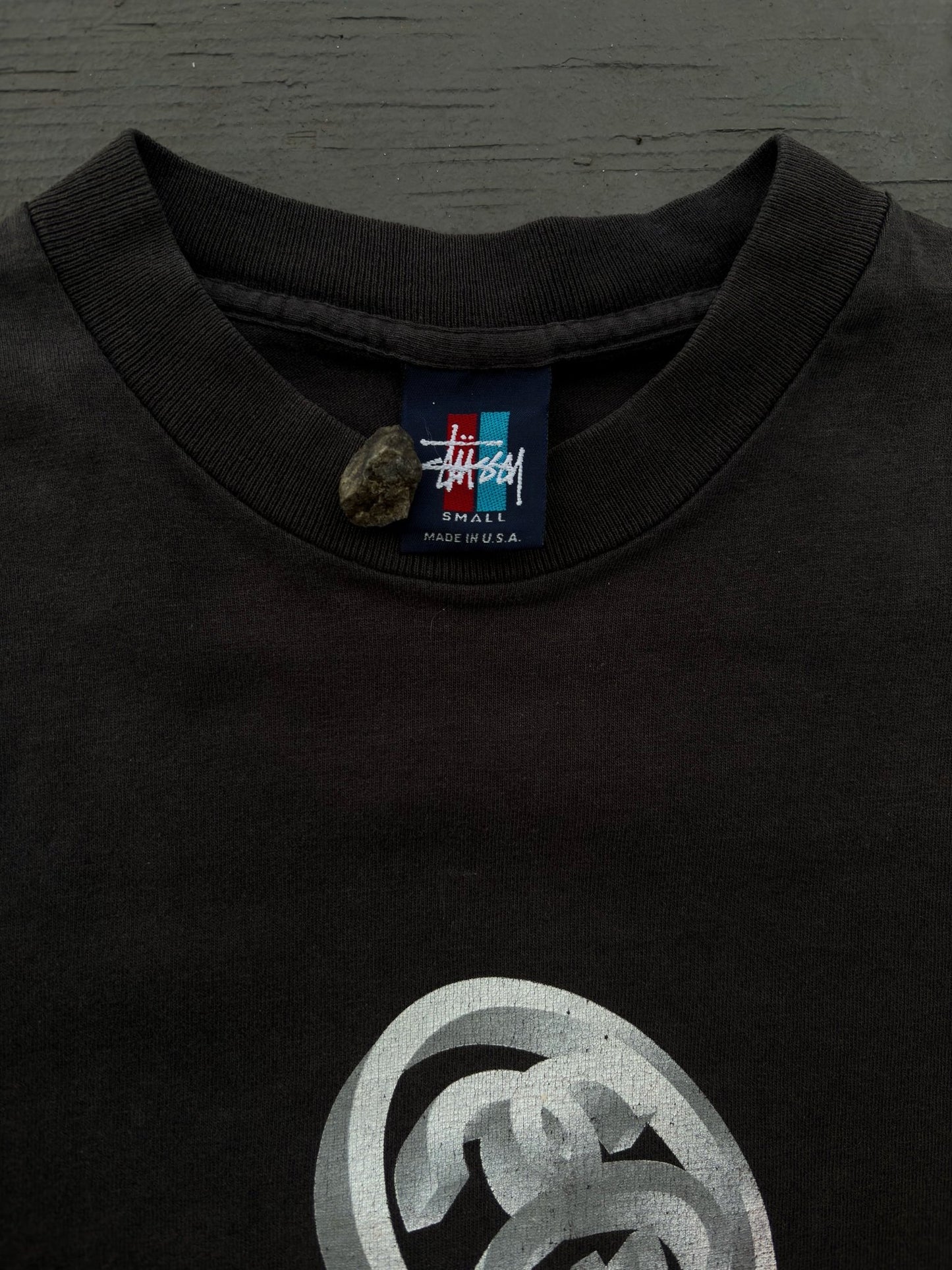 Vintage Stussy sphere logo tee (S)