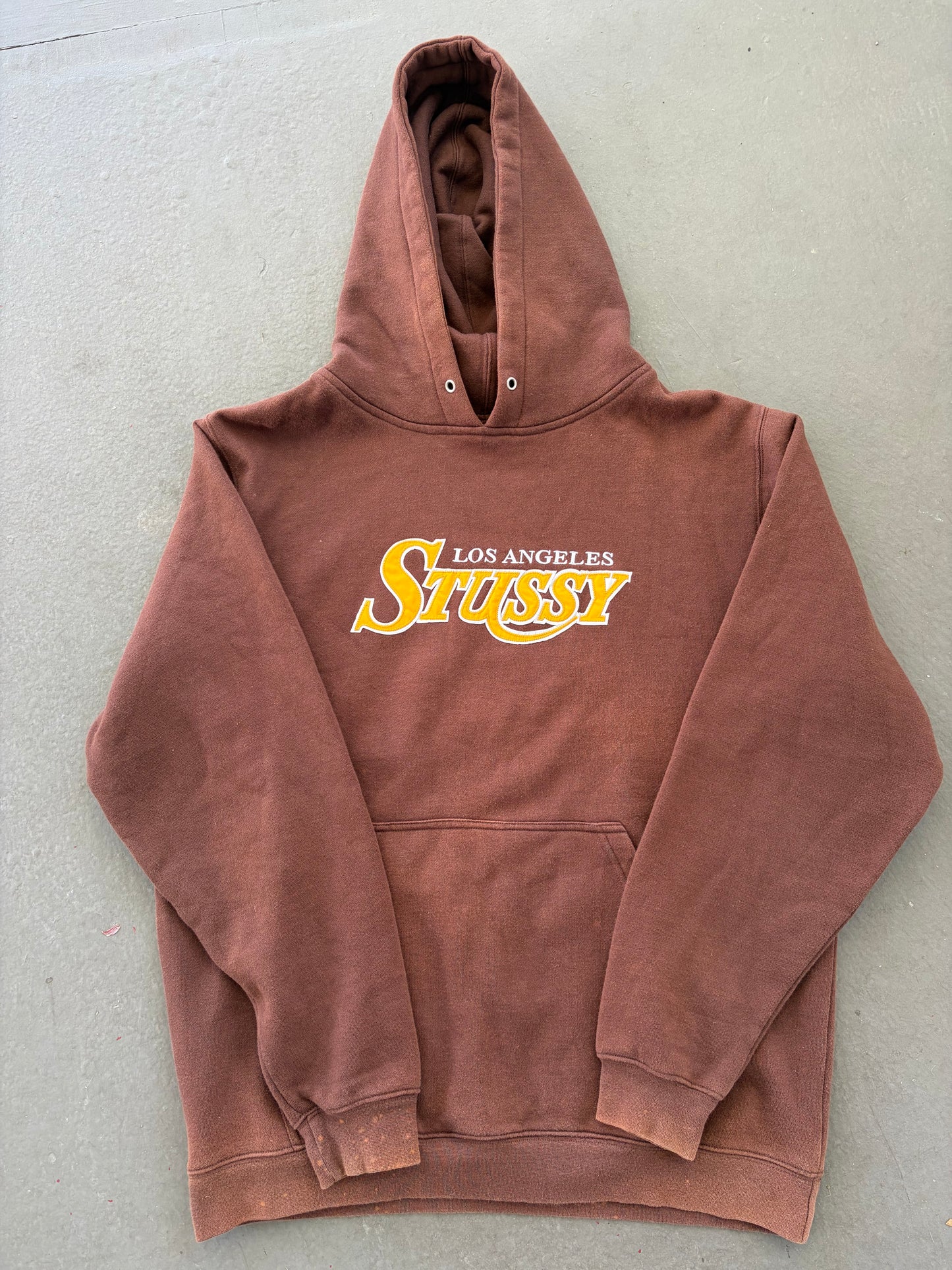 Stussy lakers logo hoodie