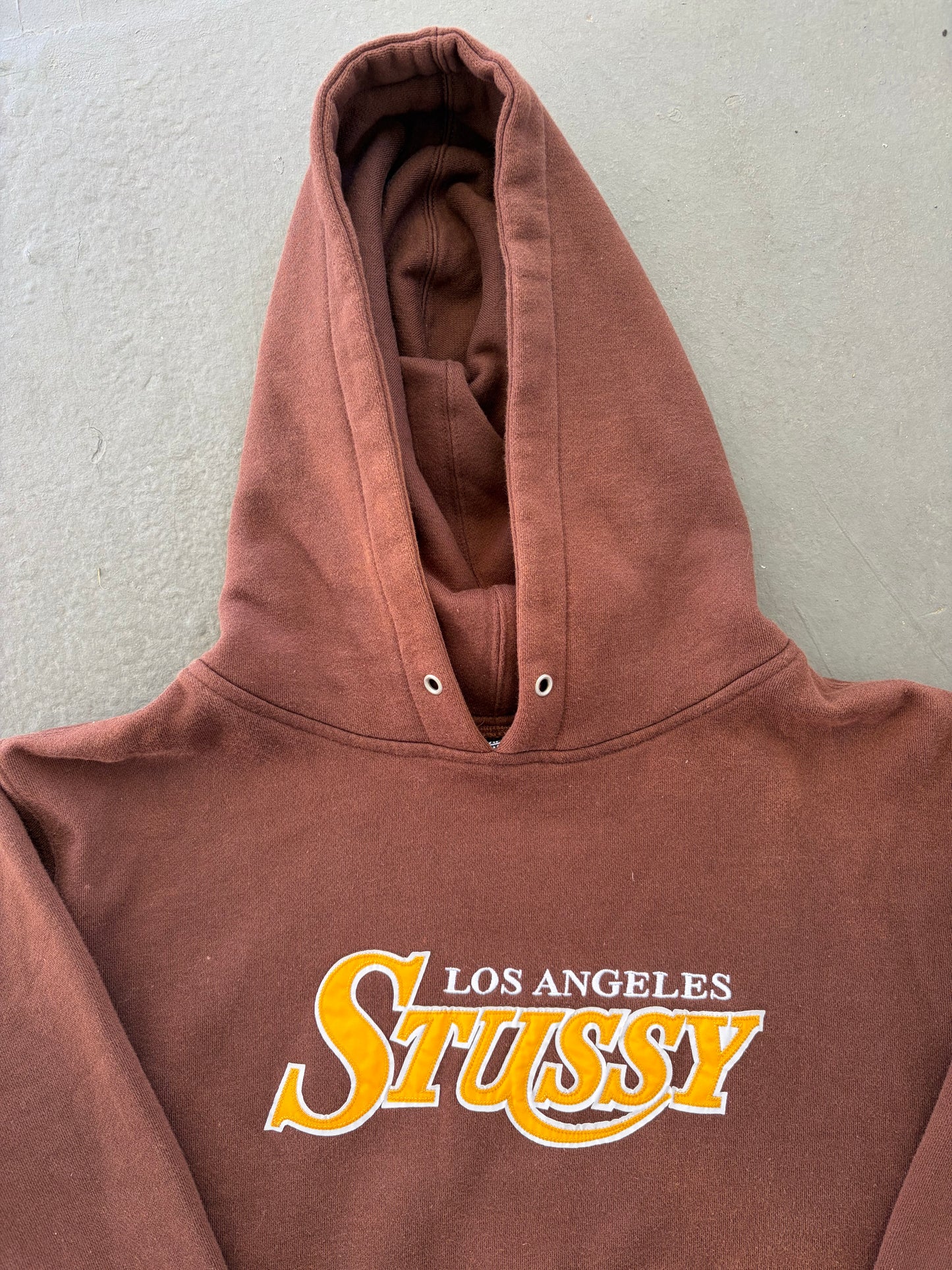 Stussy lakers logo hoodie