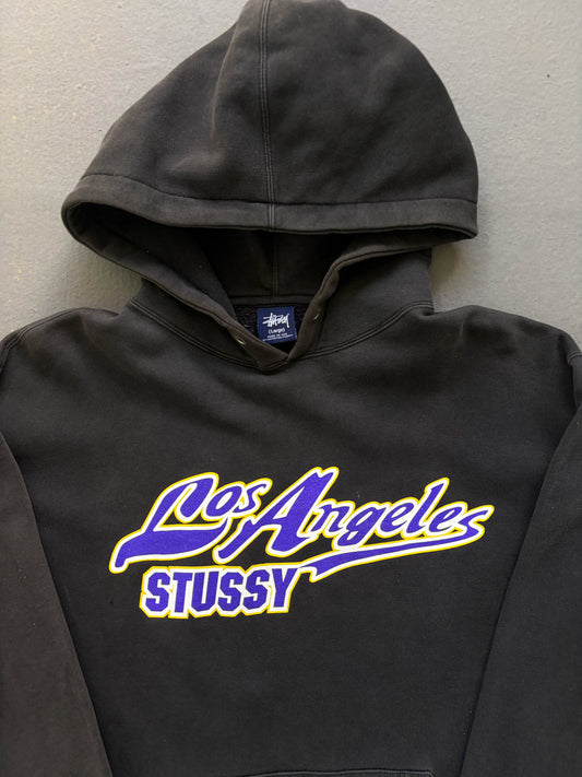 Stussy lakers logo hoodie