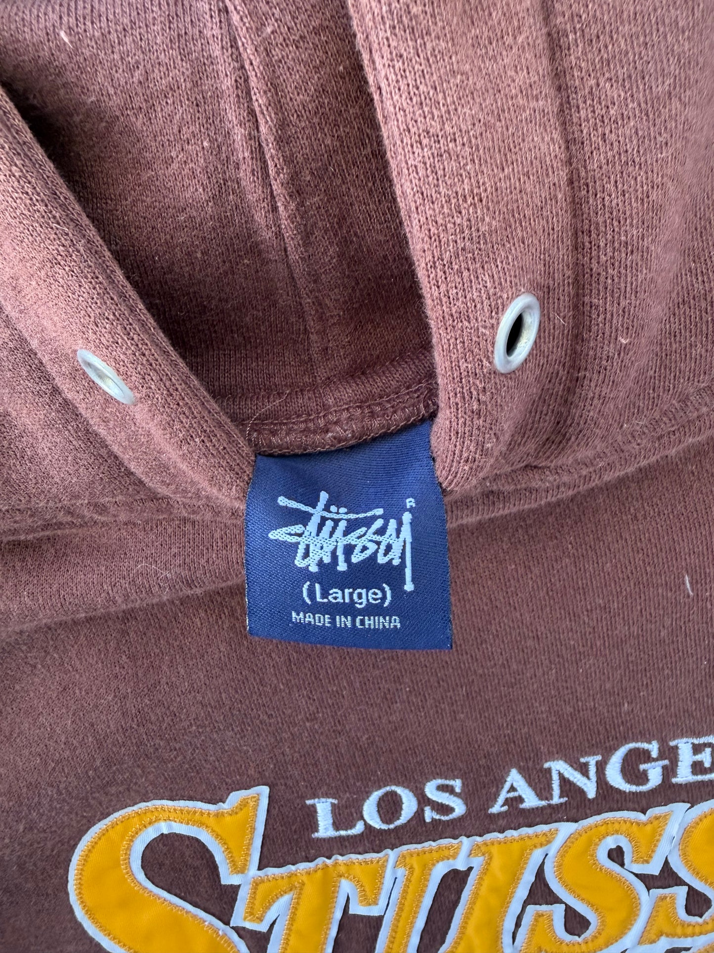 Stussy lakers logo hoodie
