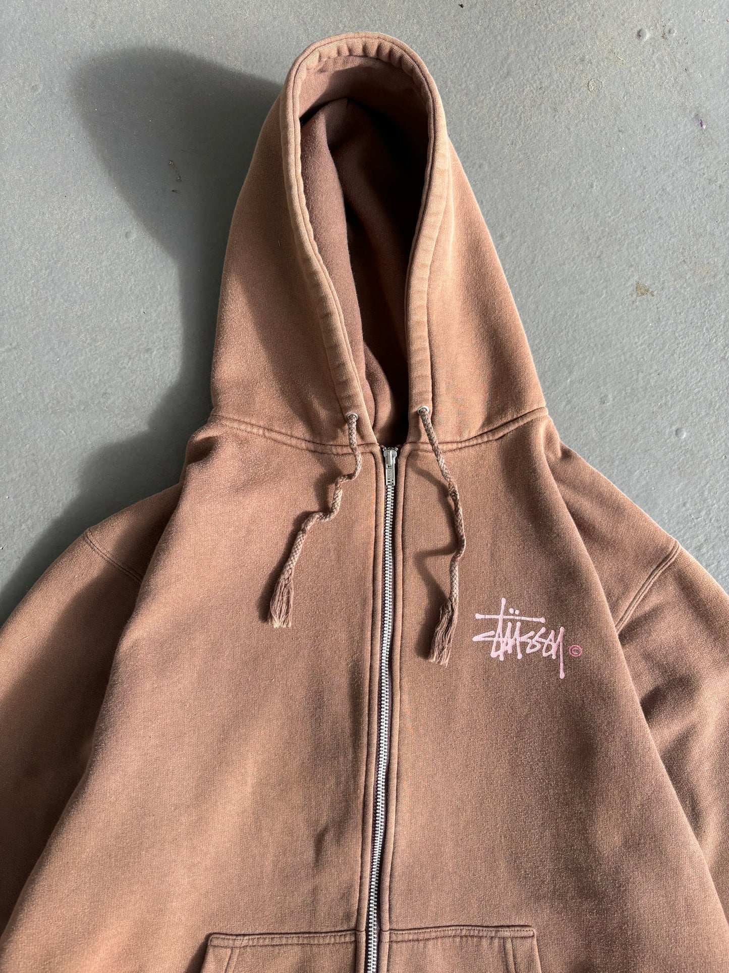 Pink logo zip up