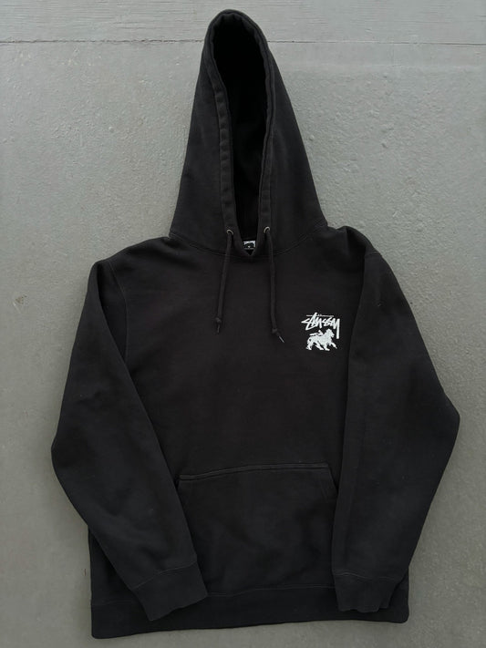 Stussy lion logo hoodie (M)
